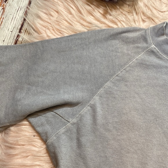 DONATING 11/1 Monrow Blue Layered Pullover Thin Sweatshirt sz XS - Picture 3 of 11